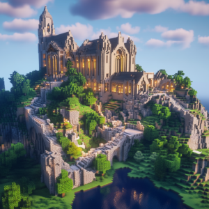 Large Castle On Minecraft Server